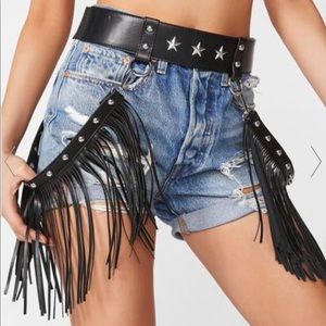 Sass Slingin' Fringe Belt from Dolls Kill! One sze